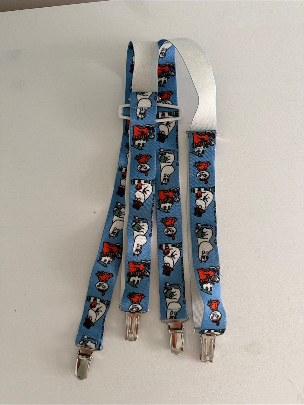Moomin Characters Light Blue Kids Suspenders - Picture 2 of 5
